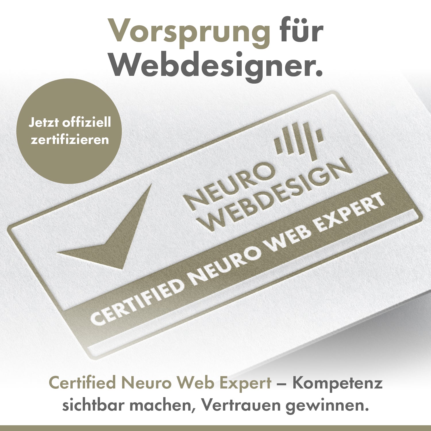 Zertifizierung "Certified Neuro Web Expert"