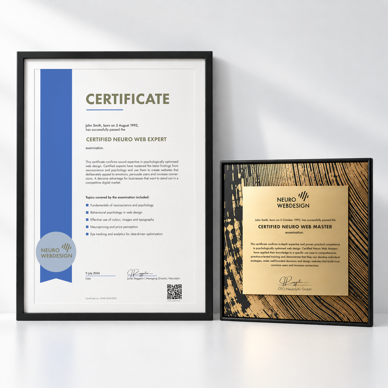 Neuroboost: English Expert certificate and Master award (English engraving)